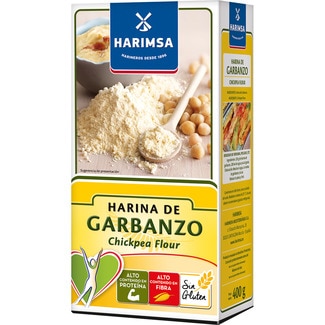 harina de garbanzo sin gluten paquete 400 g - Harimsa