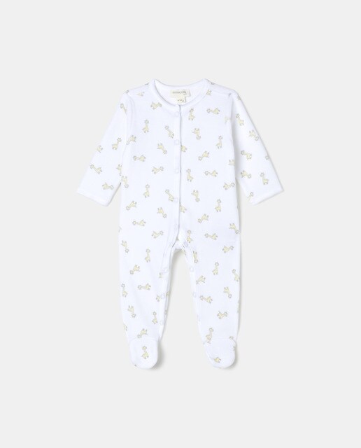 Pijama de bebé velour jirafas Mini Cotton · Cotton Juice · El Corte Inglés