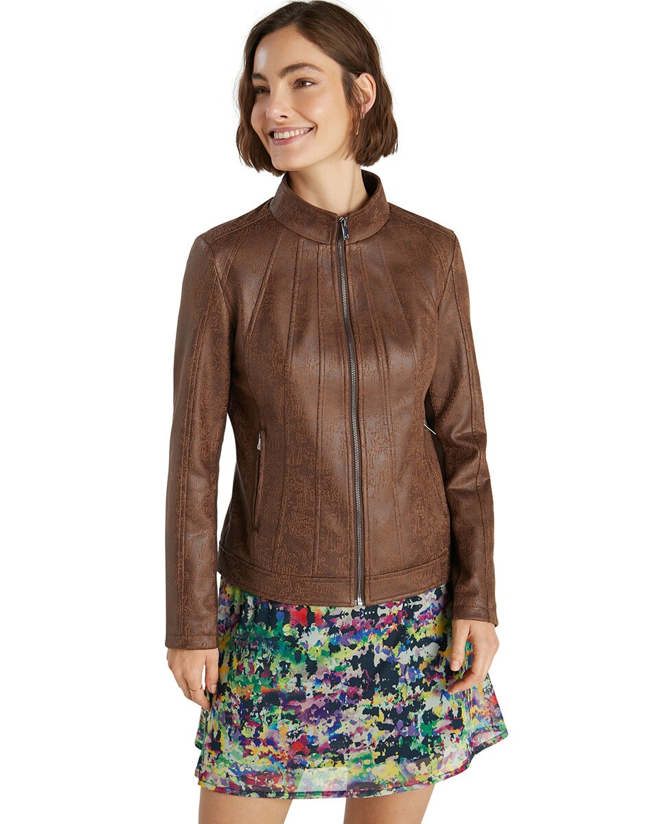 Cazadora de mujer slim con cuello alto · Desigual · El Corte Inglés