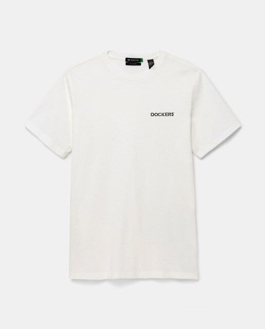 Camiseta de hombre de manga corta blanca · Dockers · El Corte Inglés