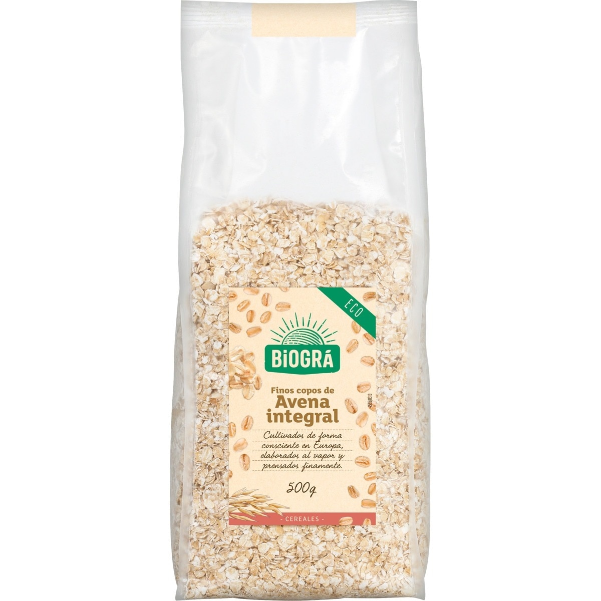 copos finos de avena integral ecológicos envase 500 g