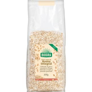copos finos de avena integral ecológicos envase 500 g - Biogra