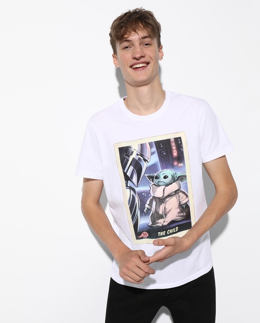 Camiseta de hombre blanca THE MANDALORIAN de manga corta · Easy Wear · El  Corte Inglés