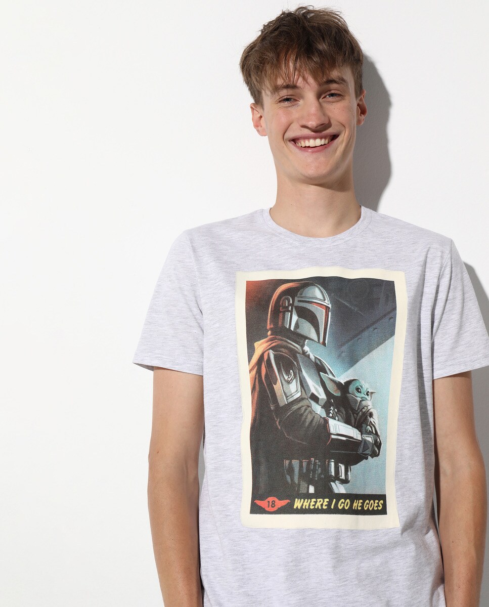 Camiseta de hombre gris THE MANDALORIAN de manga corta · Easy Wear · El  Corte Inglés