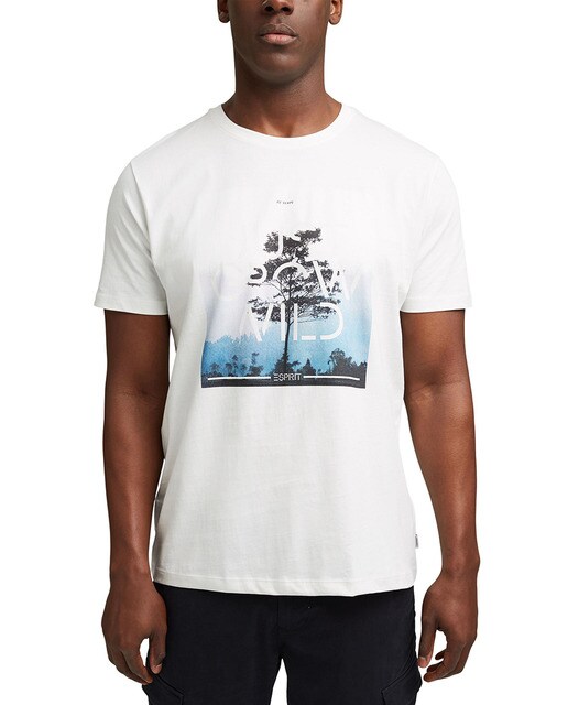 Camiseta de hombre en algodón orgánico crudo de manga corta · Esprit · El  Corte Inglés