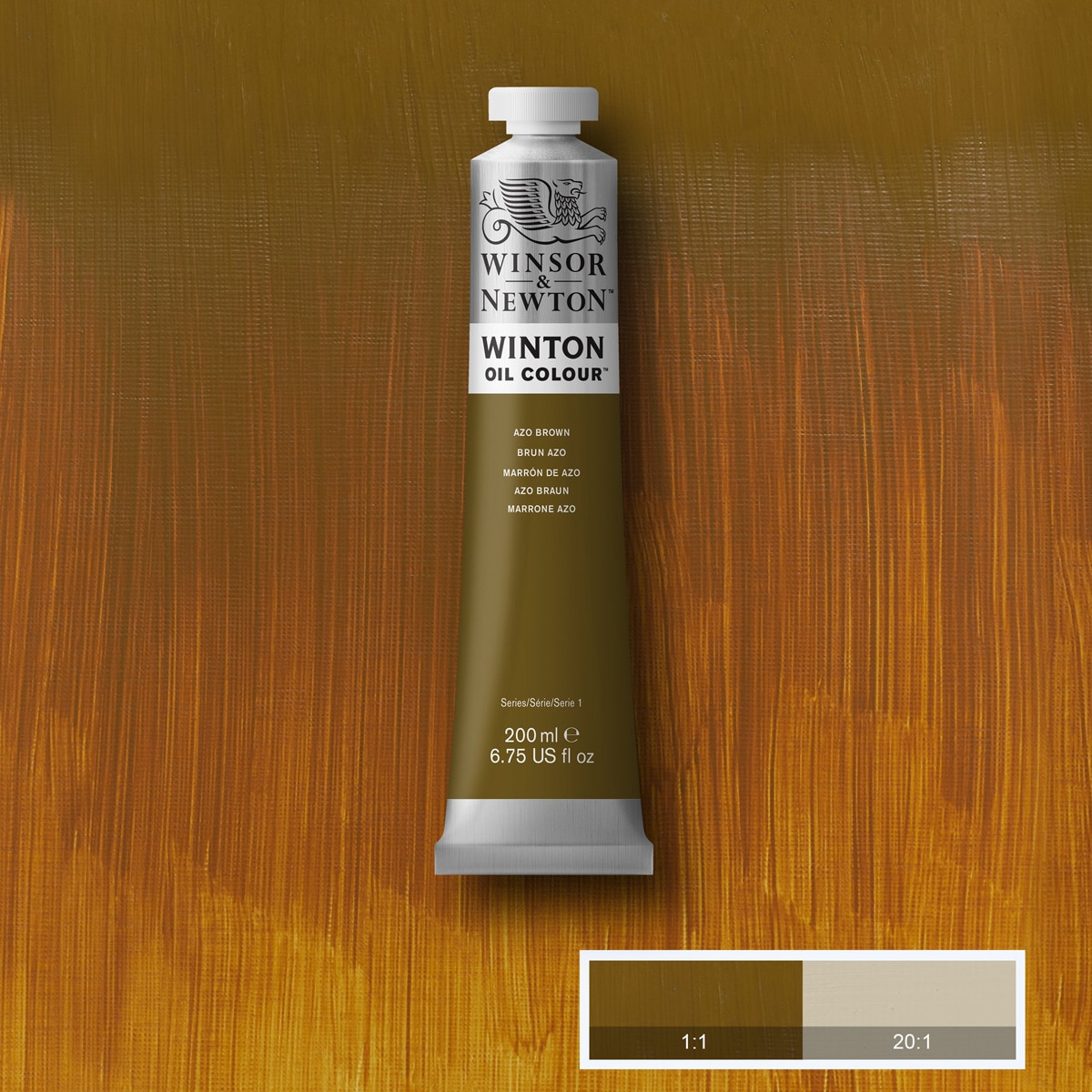 Tubo Óleo Winton 200 ml castanho Azo Castanho-2