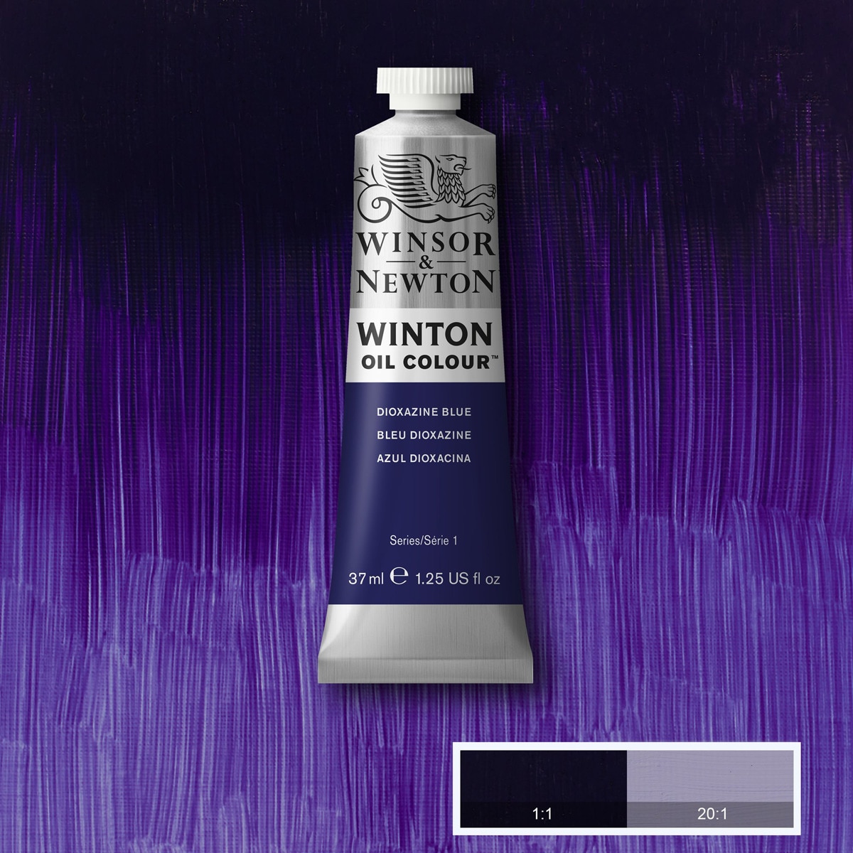 Tubo Oleo Winton 37ml Winsor&Newton Azul Dioxacina Azul-2