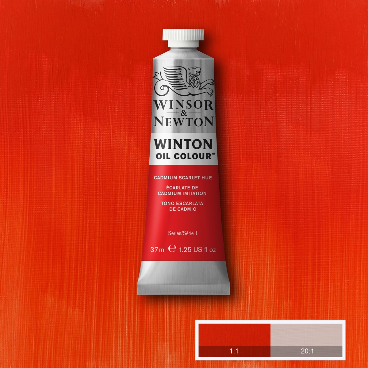 Tubo Oleo Winton 37ml Winsor&Newton Escarlata Cadmio 2
