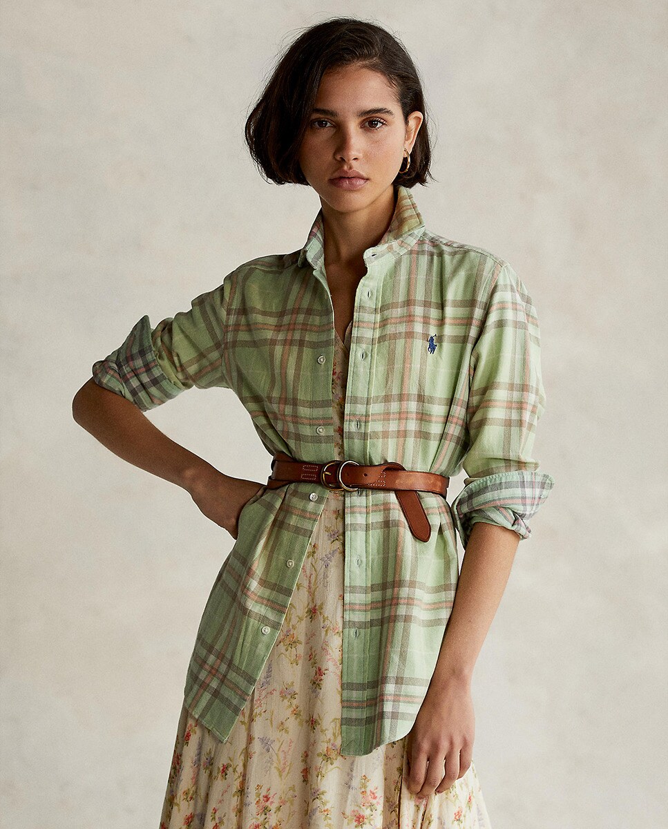 Camisa de mujer con estampado de cuadros · Polo Ralph Lauren · El Corte  Inglés