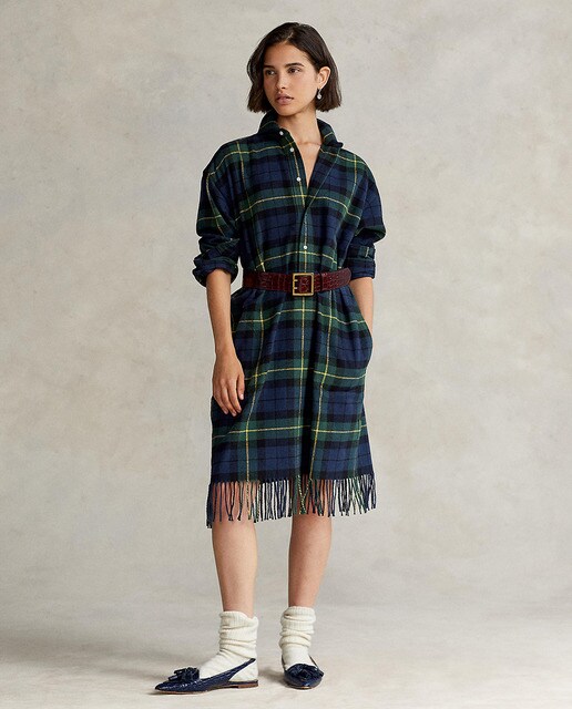 Vestido de algodón con flecos · Polo Ralph Lauren · El Corte Inglés