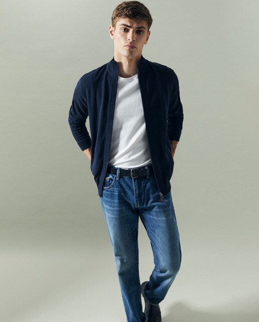 Chaqueta de punto de hombre azul marino · Sfera · El Corte Inglés
