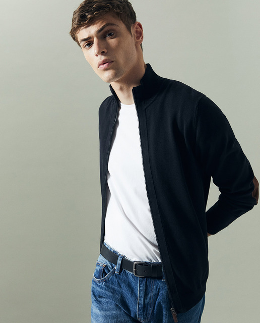 Chaqueta de punto de hombre negra · Sfera · El Corte Inglés