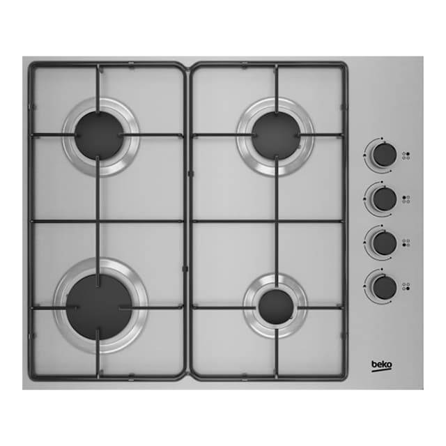 Imagen 0 de Placa gas Beko 4 quemadores - HIGG 64103 SX