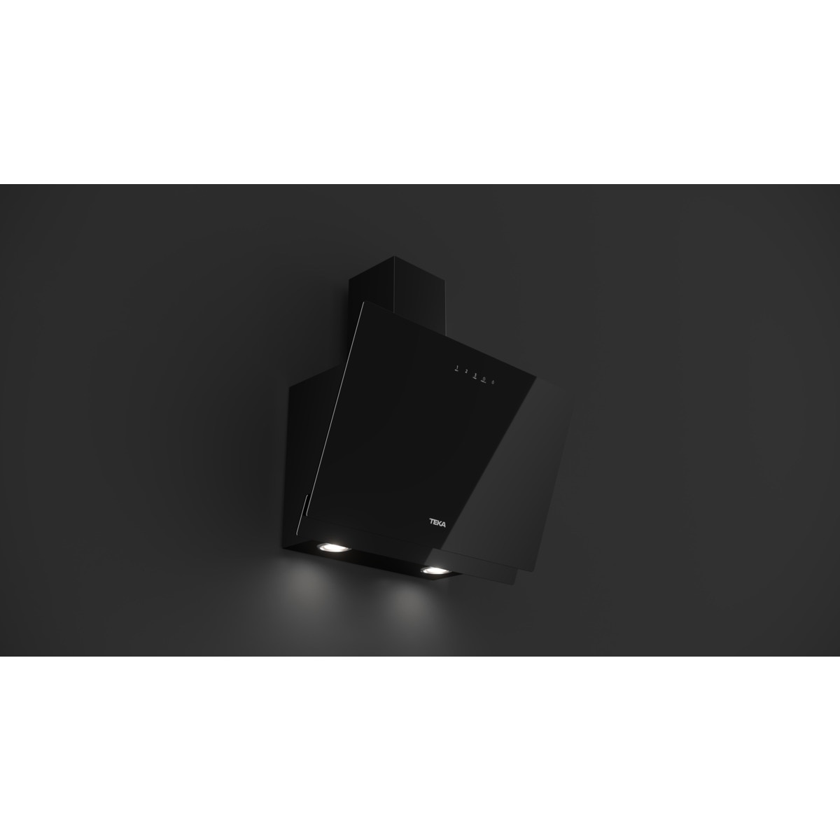 Campana decorativa Teka aspiración perimetral - DVN 67050TTC BK Cristal negro-5