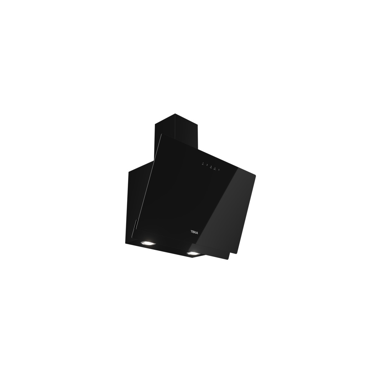Campana decorativa Teka aspiración perimetral - DVN 67050TTC BK Cristal negro-2