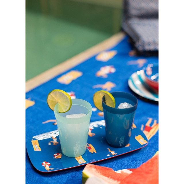 Juego de 8 vasos de agua de color Campo y Playa El Corte Inglés · El