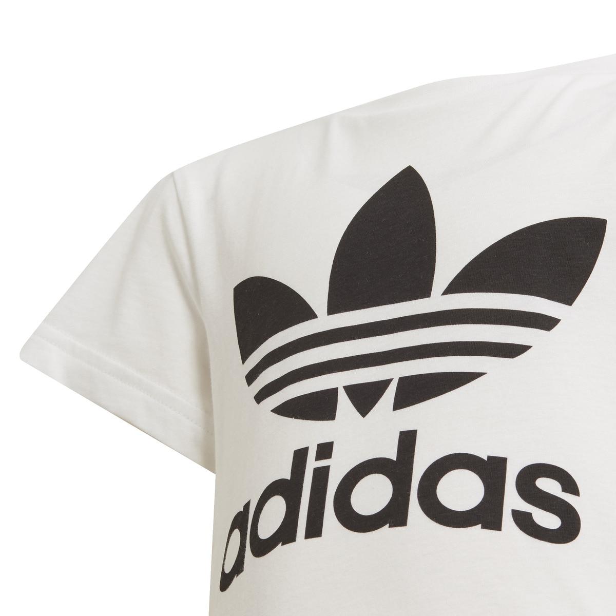 T-shirt de criança Trefoil adidas Originals Branco / Preto-5