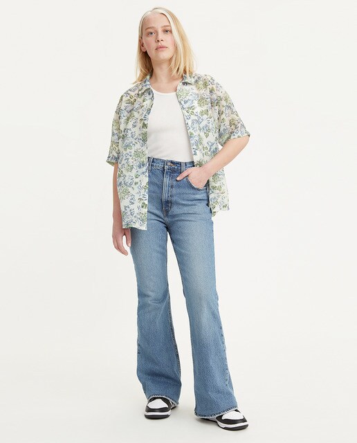 Vaquero de mujer 70s High flare™ lavado medio, tiro alto · Levi's · El  Corte Inglés
