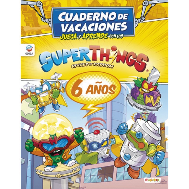 Imagem 0 de Cuaderno de Vacaciones juega y aprende con los Superzings para 6 años (Capa mole)