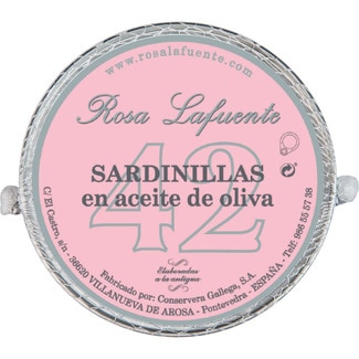 sardinillas en aceite de oliva 42 piezas lata 84 g neto escurrido - Rosa Lafuente