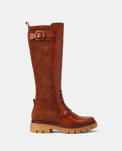 Botas de mujer Hispanitas en piel de color marrón · Hispanitas · El Corte  Inglés
