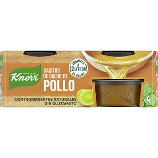 caldo de pollo en cacitos pack 4 tarrinas 112 g - Knorr