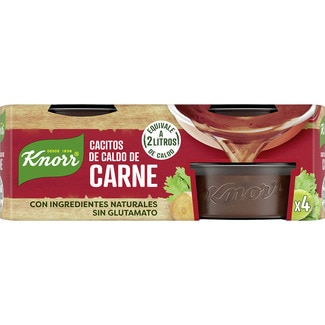 caldo de carne en cacitos pack 4 tarrinas 112 g - Knorr