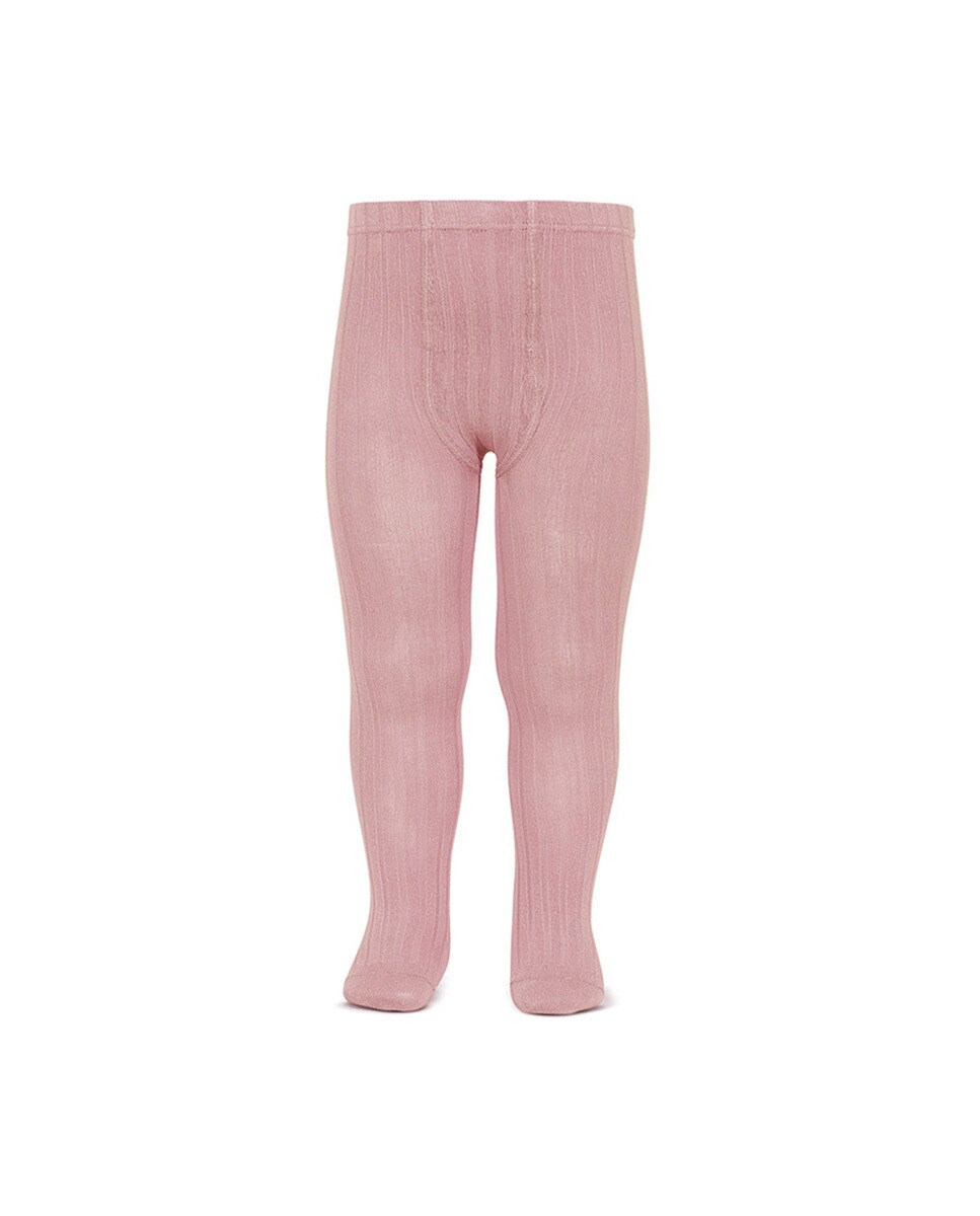 Collants basiques côtelés