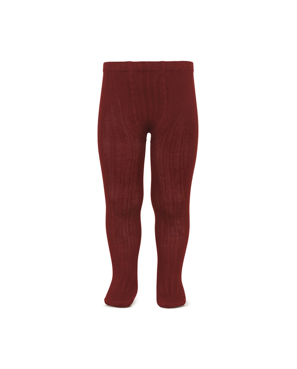 Collants basiques côtelés