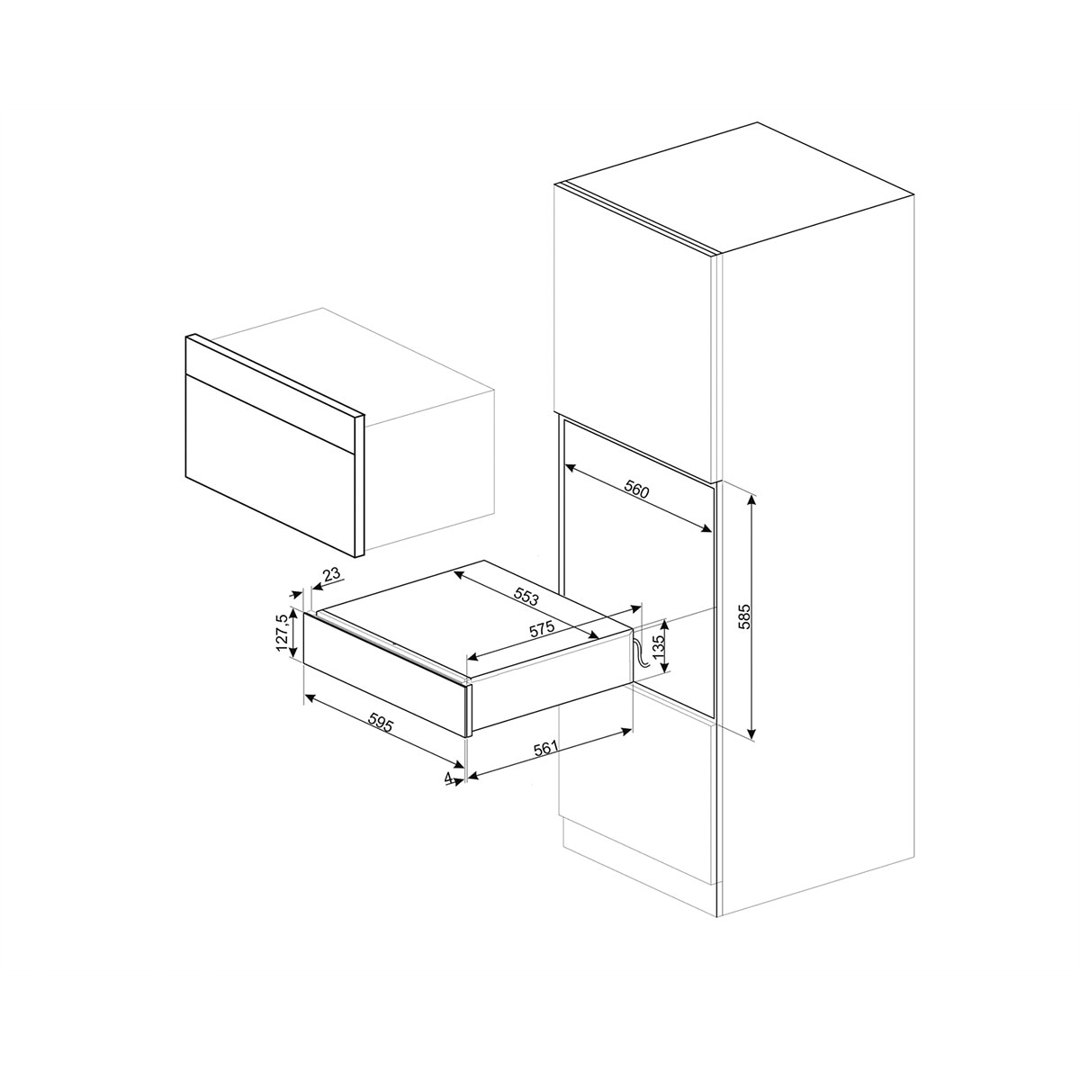 Gaveta de Vácuo Smeg Classica CPV315X - Aço Inox Aço inoxidável-2