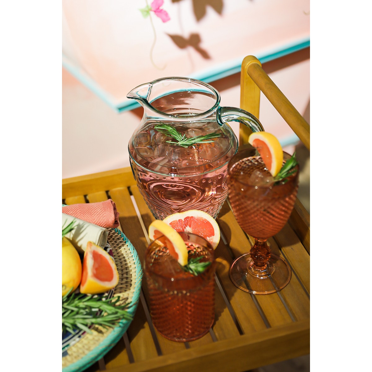 Jarra de acrílico Pearl El Corte Inglés Água-marinha-3