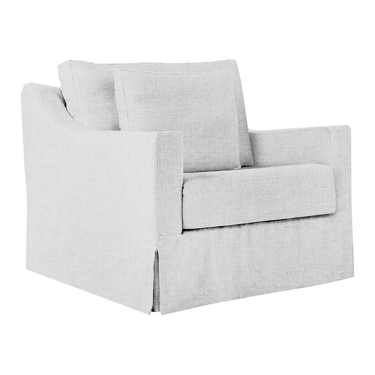 Imagen 0 de Sillón desenfundable de lino Line Marbore Piedra