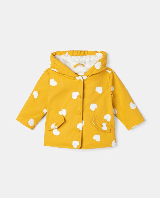 Parka de bebé niña con capucha allover print corazones · Baby El Corte  Inglés · El Corte Inglés