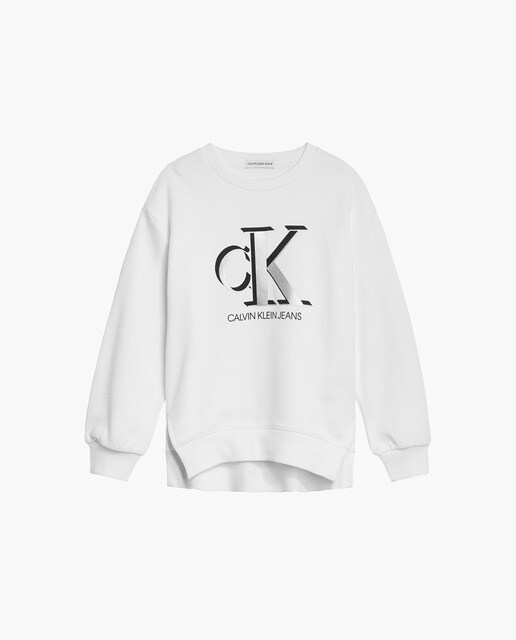 Sudadera de niña en color blanco · Calvin Klein · El Corte Inglés