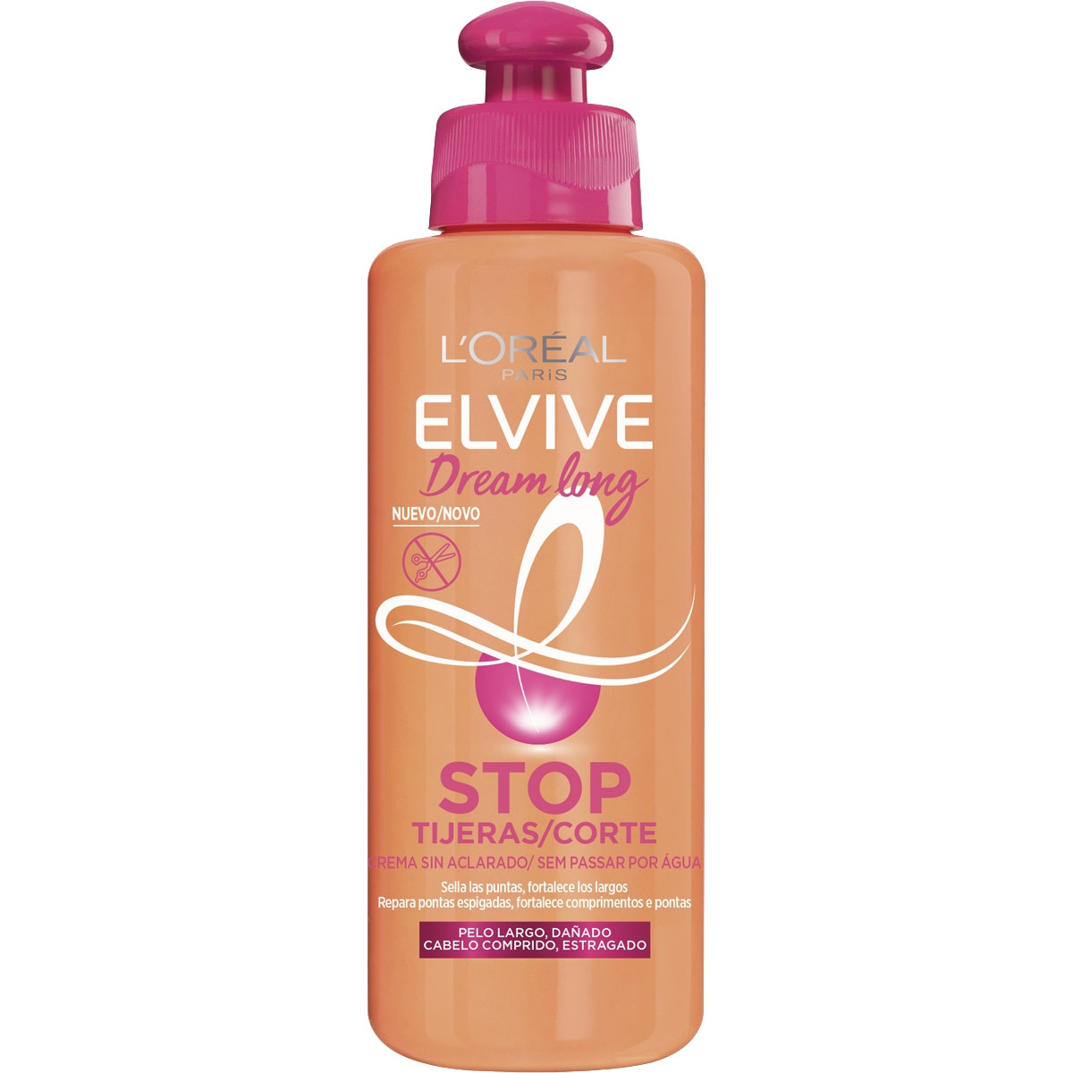 Elvive Dream Long Creme de Pentear Stop Corte para Cabelo Comprido, Estragado embalagem 200 ml