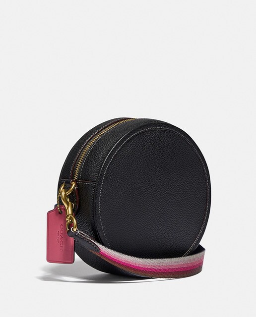 Bandolera mini redonda de mujer Coach de piel en negro con cremallera ·  Coach · El Corte Inglés