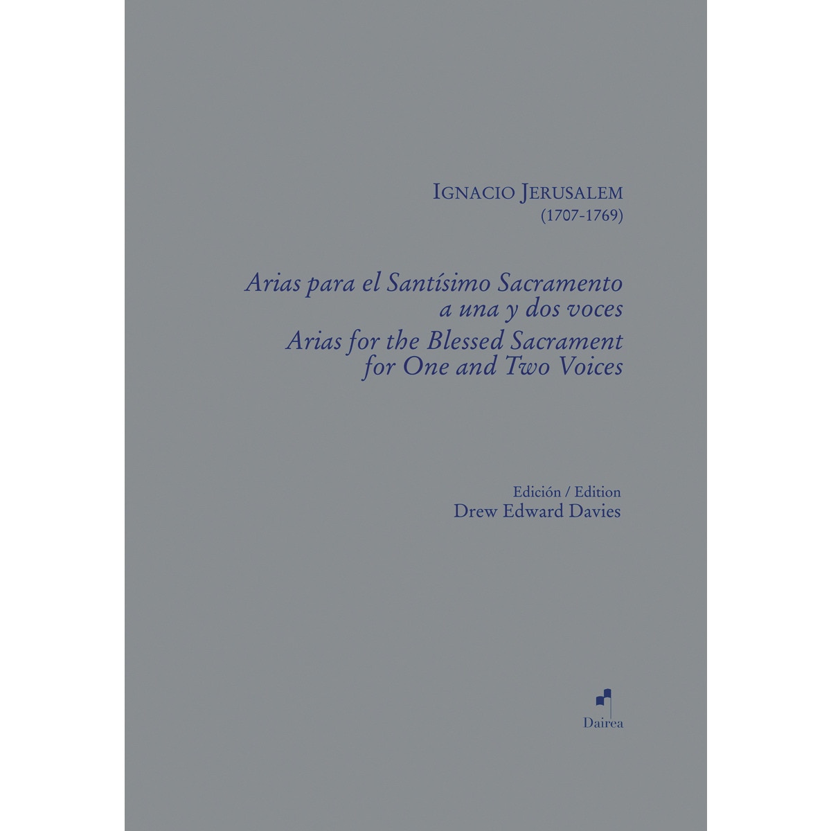 Imagem 0 de Arias para el Santísimo Sacramento a una y dos voces
