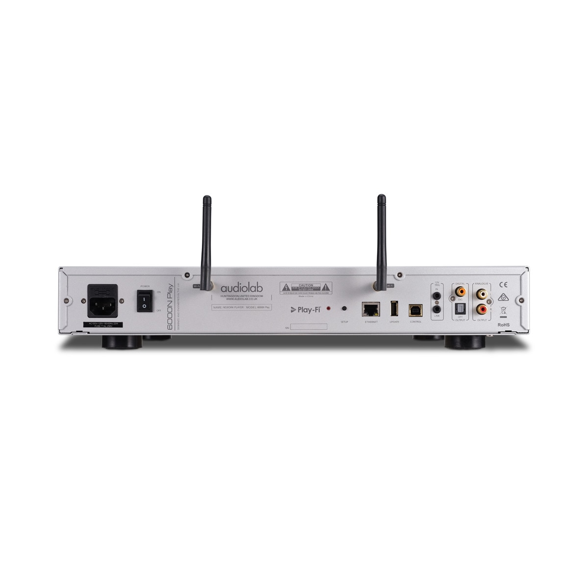 Reproductor en red Audiolab 6000N Play Plata-3