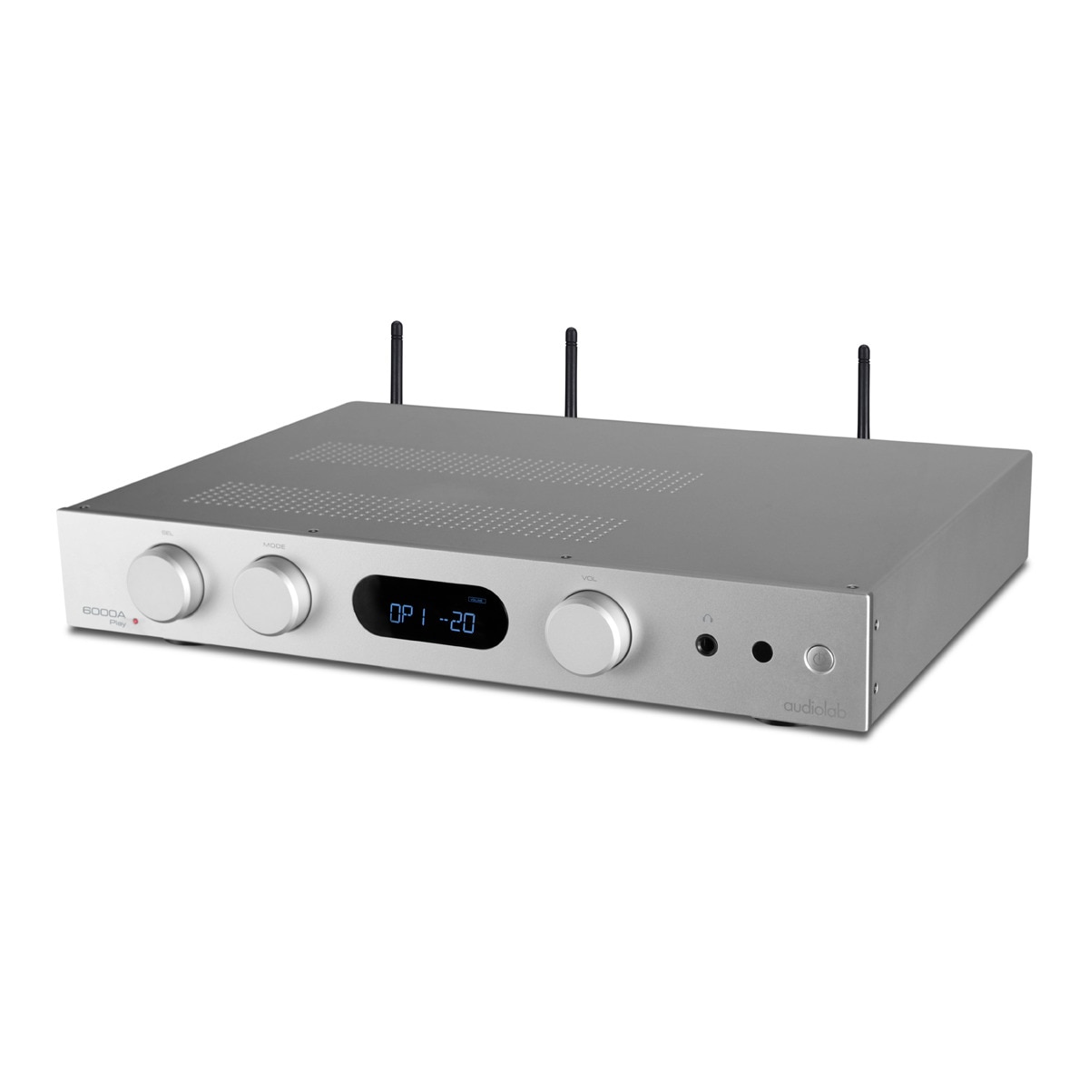 Amplificador integrado + streamer Audiolab 6000A Play Plata-3