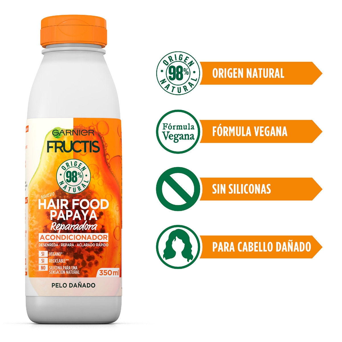 Buy Hair Food Papaya repairing conditioner for damaged hair flask 350