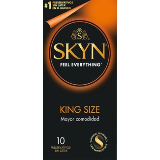 preservativos sin látex King Size caja 10 unidades - Skyn