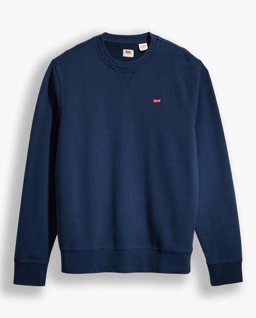 Sudadera de hombre azul con el cuello redondo tallas grandes · Levi's · El  Corte Inglés