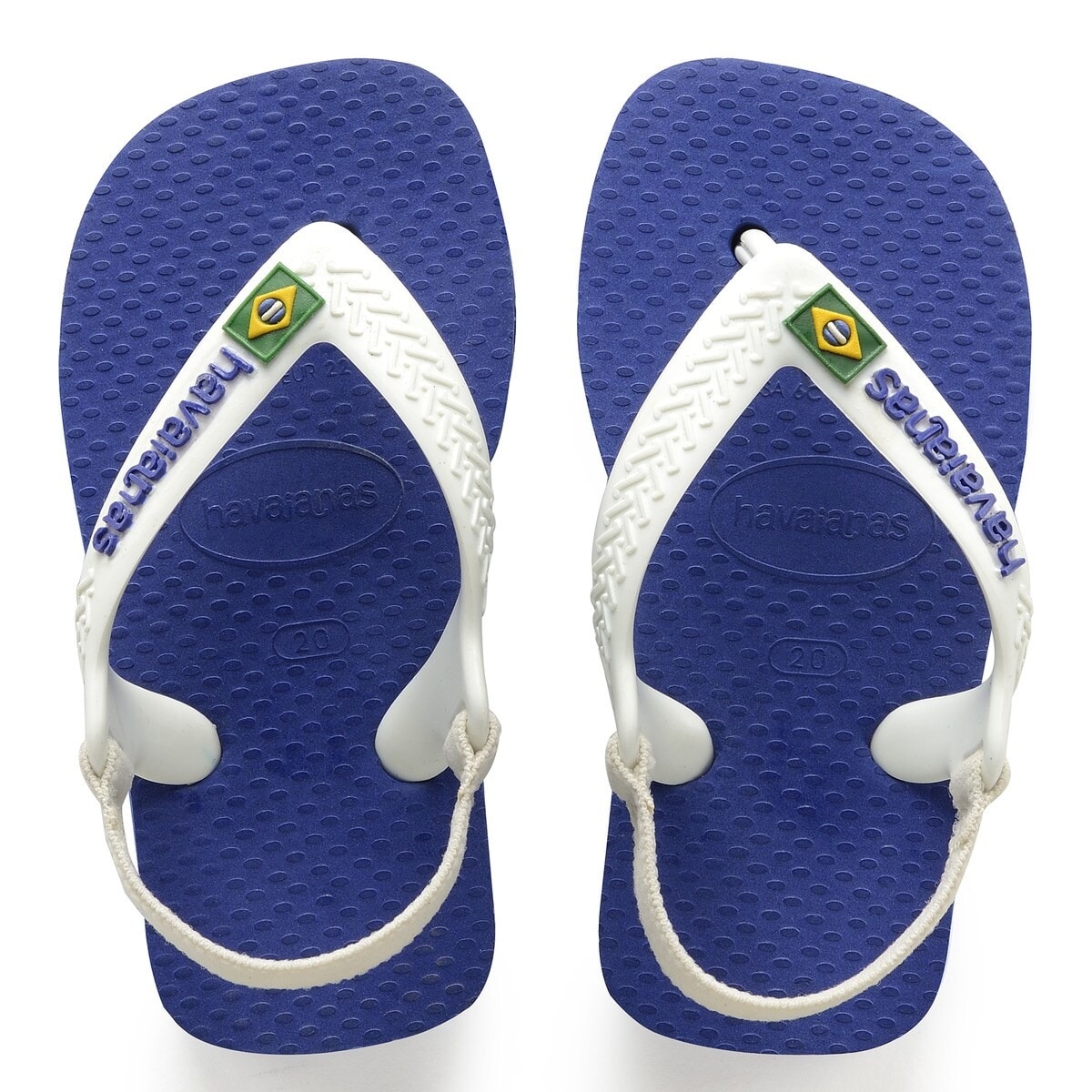 Sandálias Baby Brasil Logo II Azul / Branco-1