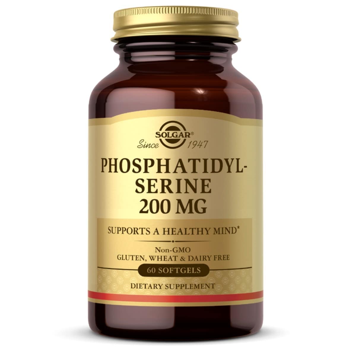 Suplemento Alimentar Phosphatidylserine 200mg 60 Cápsulas Solgar 1