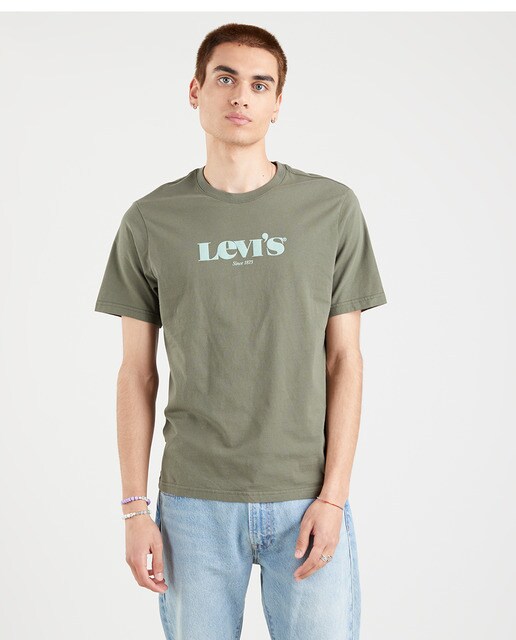 Camiseta de hombre verde oscuro de manga corta · Levi's · El Corte Inglés