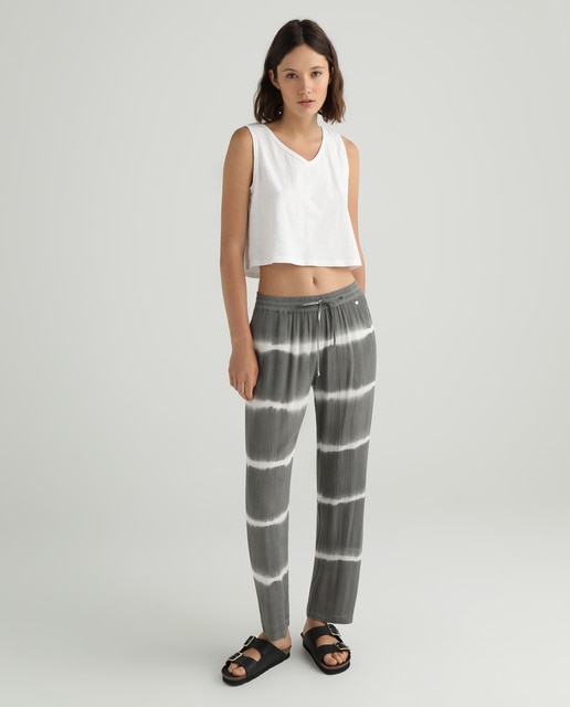 Pantalón de mujer bambula tie dye · Green Coast · El Corte Inglés