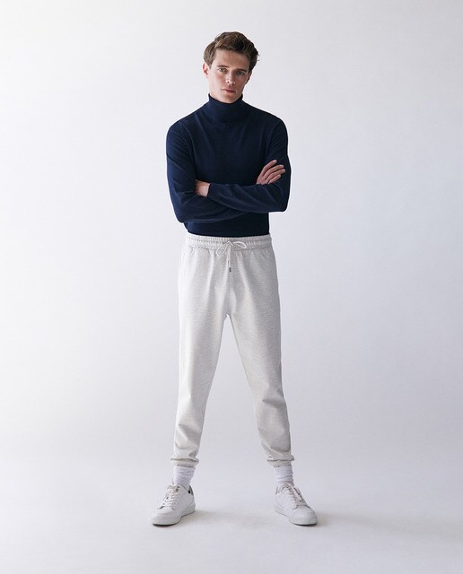 Pantalón deportivo largo de hombre blanco · Sfera · El Corte Inglés