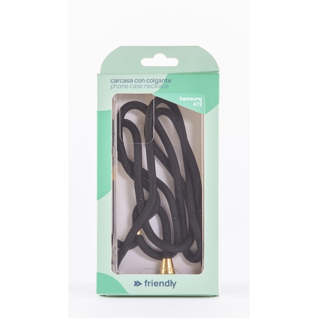 Imagen 0 de Carcasa colgador Friendly License Black para Samsung A72 FR