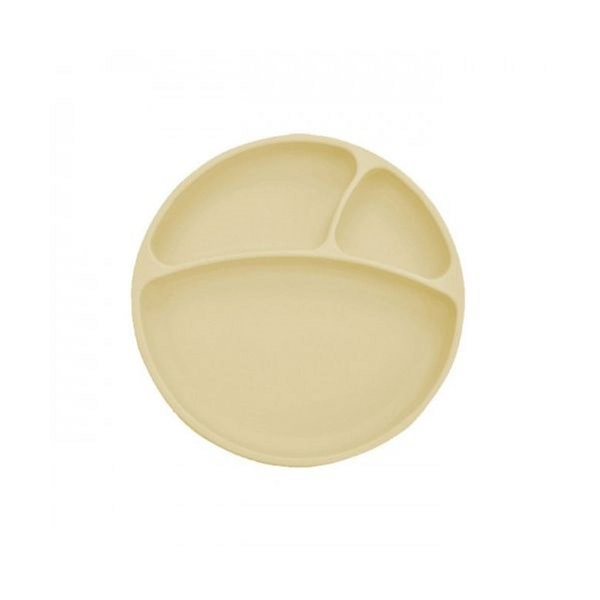 Imagem 0 de Prato com Divisórias Silicone 6m+ Amarelo Minikoioi
