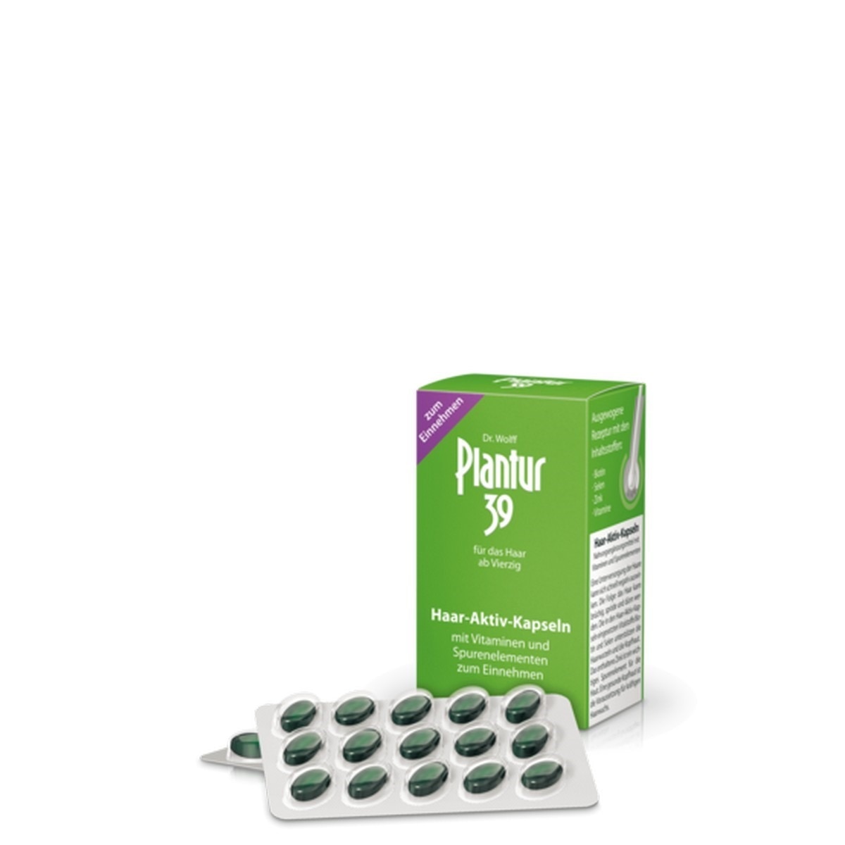 Imagem 0 de Suplemento Alimentar Anti Queda Plantur 39 60 Cápsulas Dr. Wolff